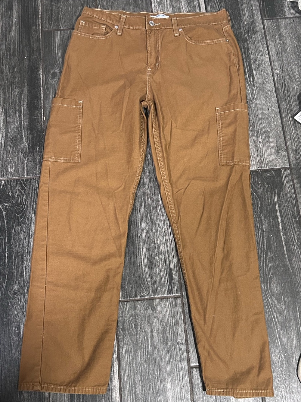 Denizen from Levi's Carhartt-Style Tan Cargo Work Pants